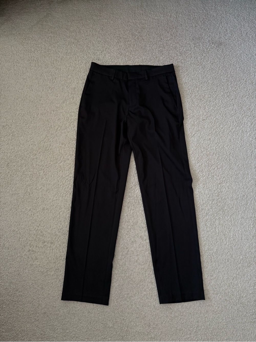 Men's Black Dress Pants Trousers Slacks - Classic Straight Fit